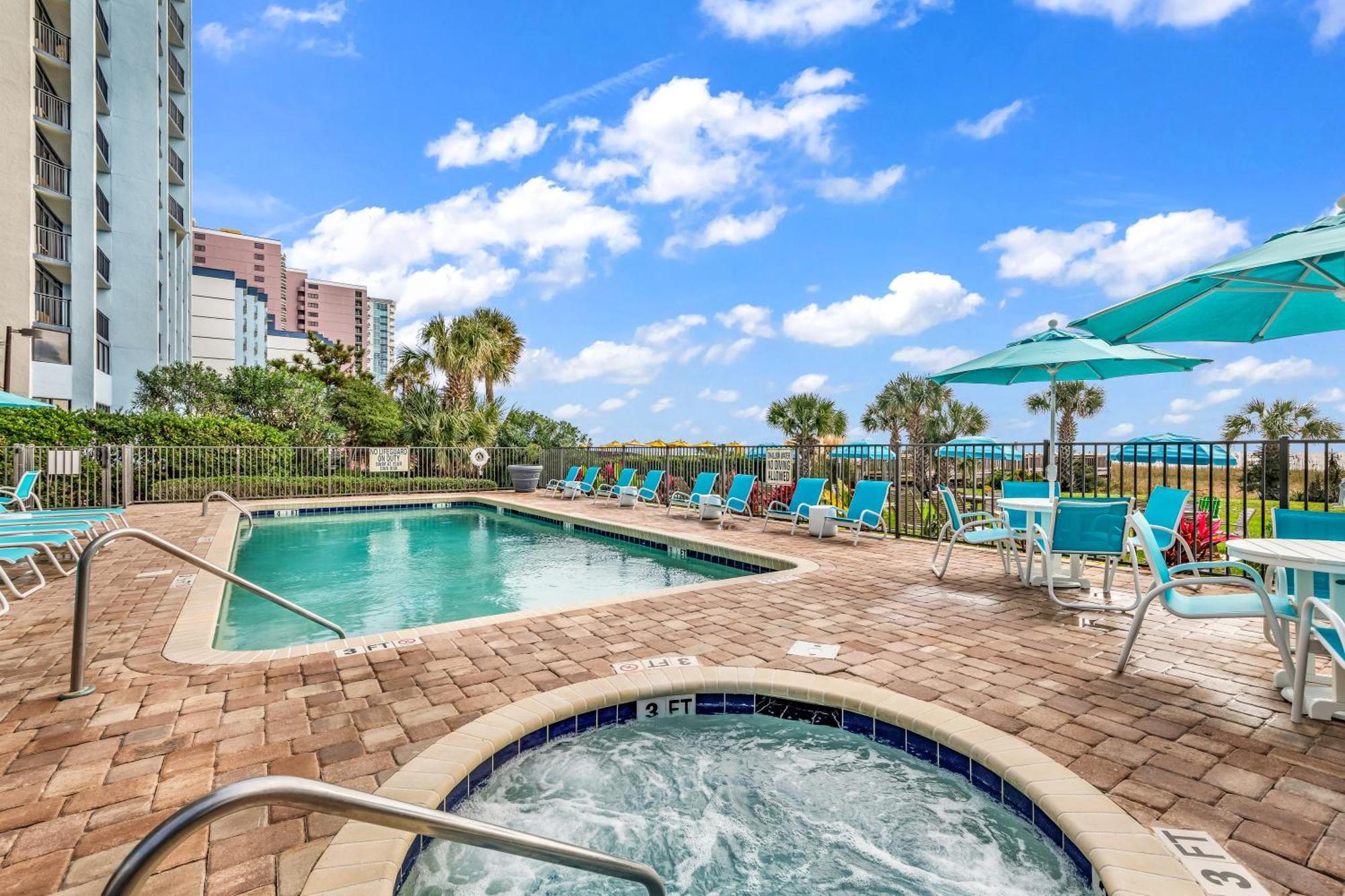 Ocean View Double Suite! Sleeps 4 Meridian Plaza 705 Myrtle Beach Kültér fotó