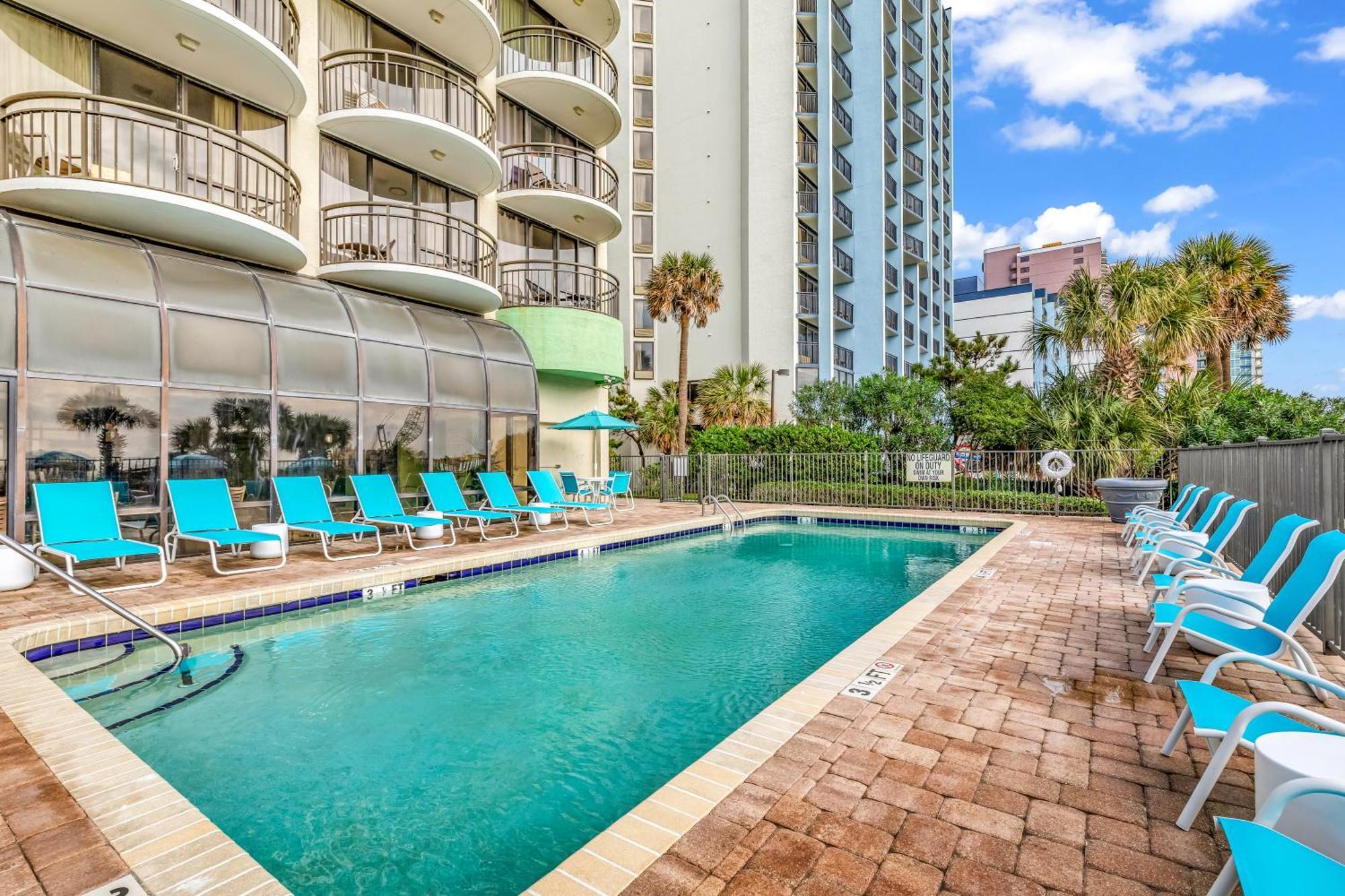 Ocean View Double Suite! Sleeps 4 Meridian Plaza 705 Myrtle Beach Kültér fotó