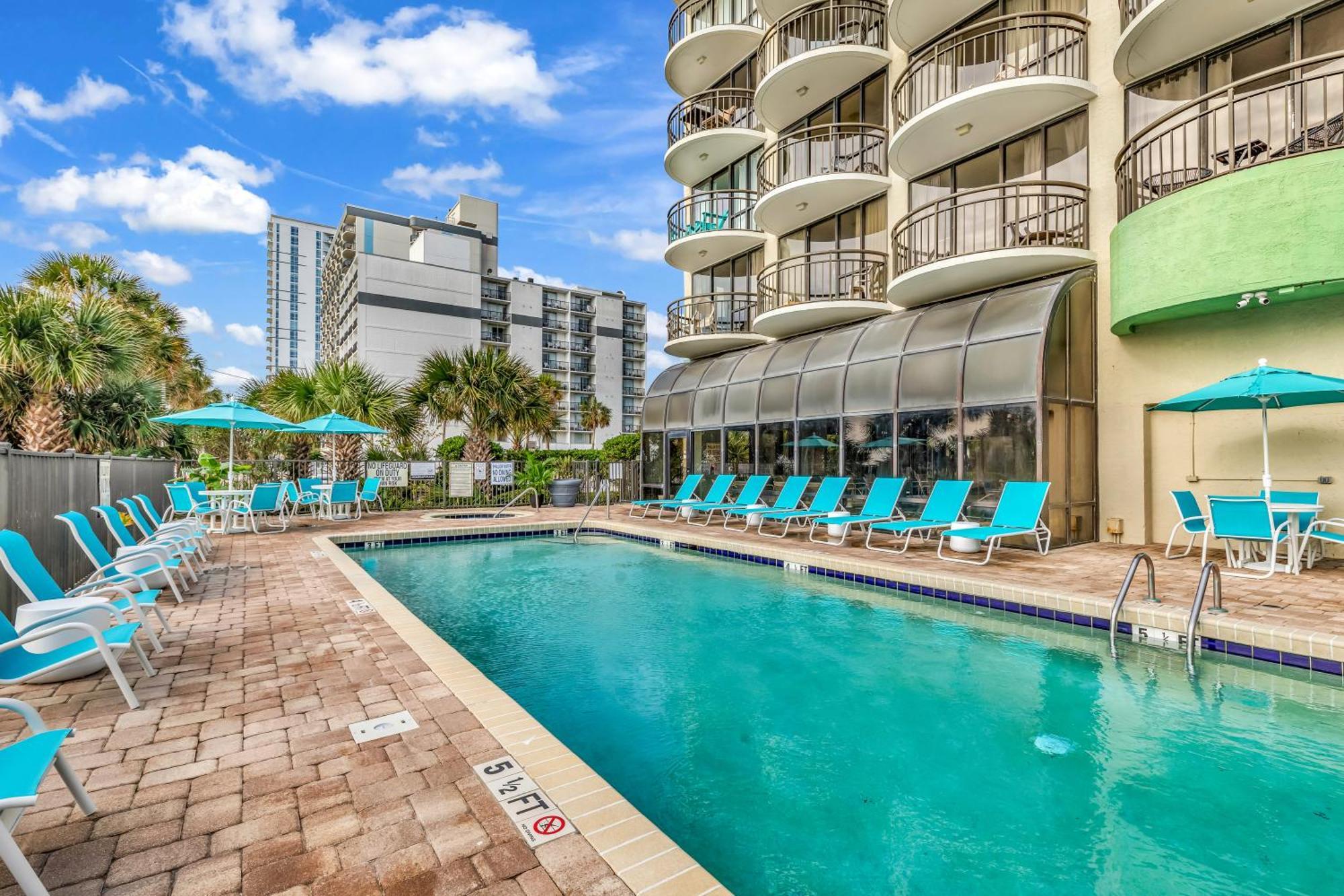 Ocean View Double Suite! Sleeps 4 Meridian Plaza 705 Myrtle Beach Kültér fotó
