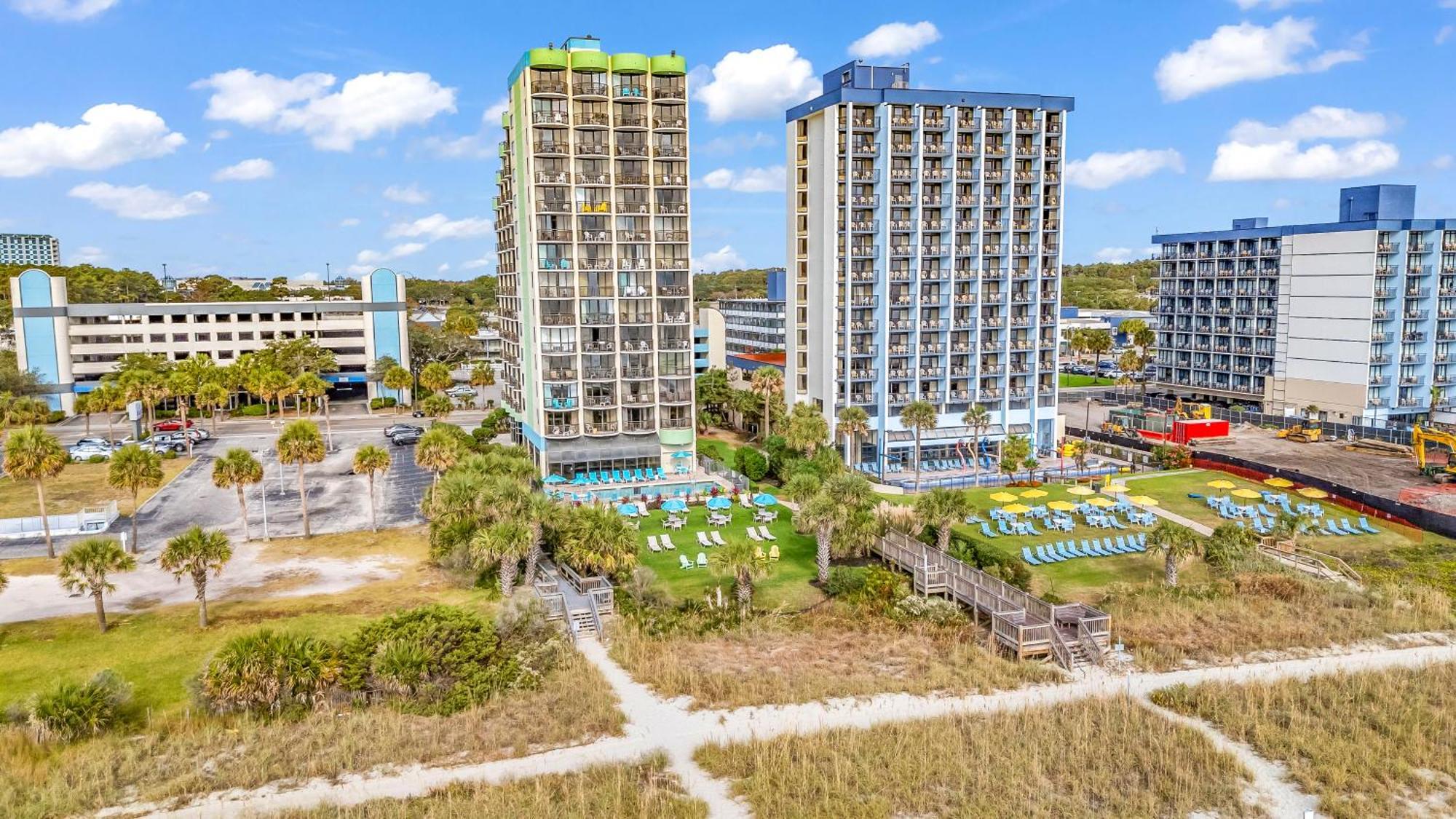 Ocean View Double Suite! Sleeps 4 Meridian Plaza 705 Myrtle Beach Kültér fotó