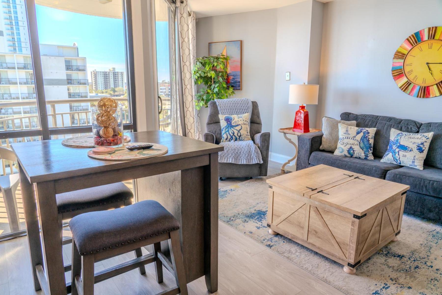 Ocean View Double Suite! Sleeps 4 Meridian Plaza 705 Myrtle Beach Kültér fotó